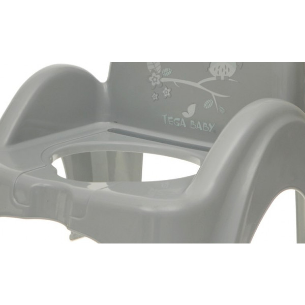 Фото - Горщик дитячий Tega Baby стільчик Сова Сірий (SO-010-106)
