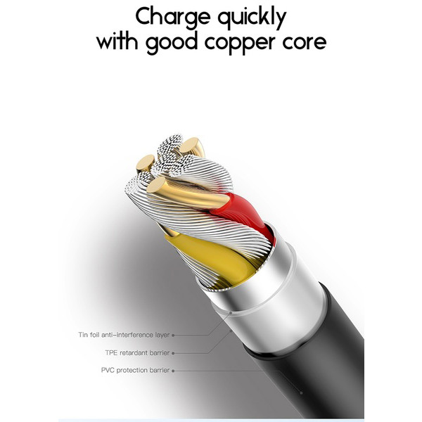 Фото - Кабель синхронізації даних T-phox Fast T-M829 Micro USB 1.2m Black