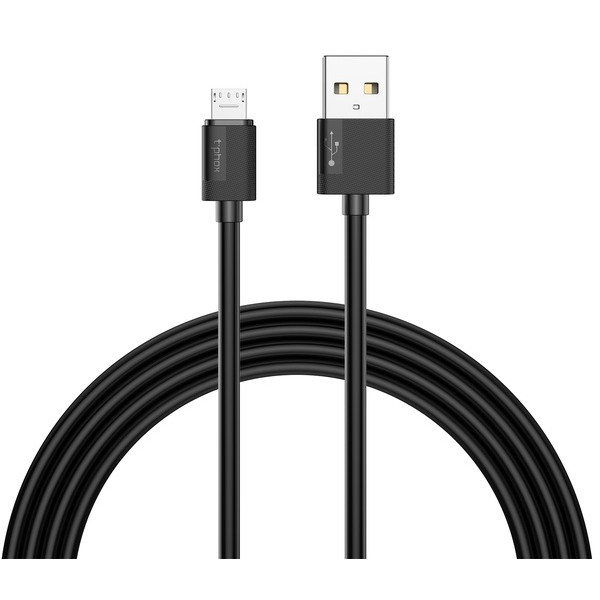 Фото - Кабель синхронізації даних T-phox Nets T-M801 Micro USB - 2m (Black)