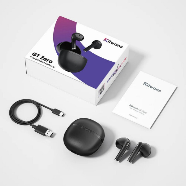 Фото - Наушники вкладыши беспроводные TWS Filwans GT Zero Black T013