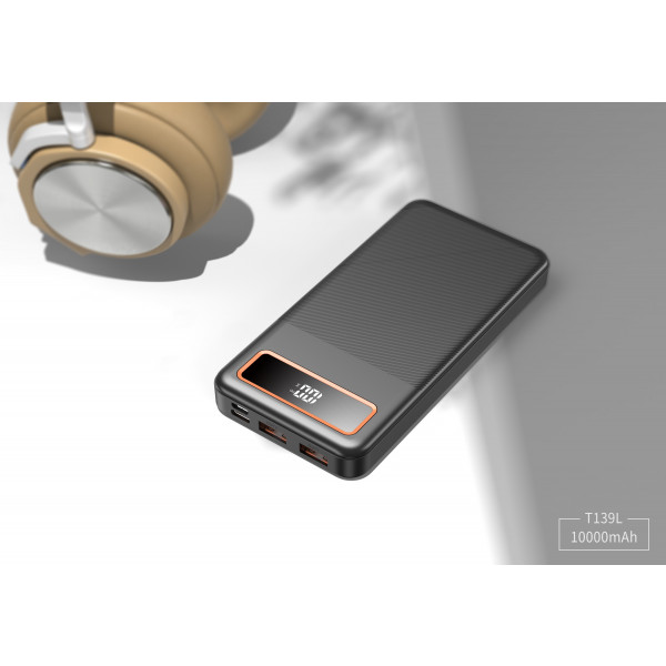 Фото - Батарея мобільна Xipin T139 PD20W 10000mAh Black (T139LF)