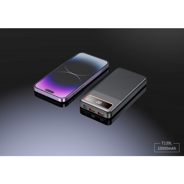 Фото - Батарея мобільна Xipin T139 PD20W 10000mAh Black (T139LF)