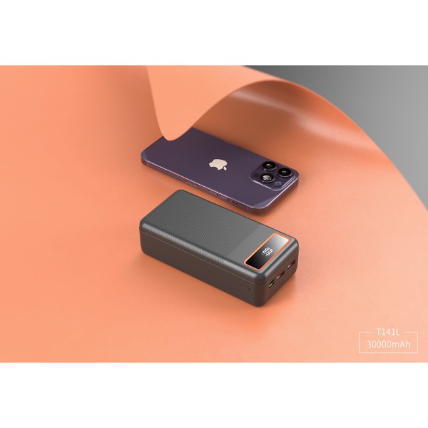Фото - Батарея мобільна Xipin T141 PD20W 30000mAh Black (T141LF)