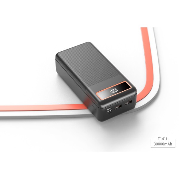 Фото - Батарея мобільна Xipin T141 PD20W 30000mAh Black (T141LF)