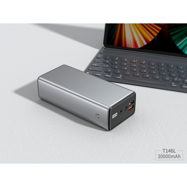 Фото - Батарея мобільна Xipin T146LP PD65W mental housing 30000mah Gray