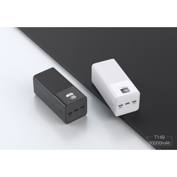 Фото - Батарея мобильная Xipin T149 PD20W+22.5 50000mah Black