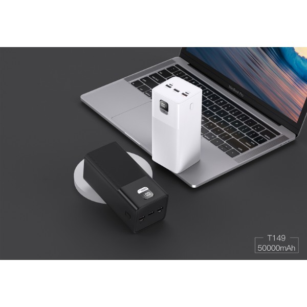 Фото - Батарея мобильная Xipin T149 PD20W+22.5 50000mah Black