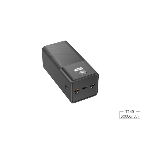 Фото - Батарея мобильная Xipin T149 PD20W+22.5 50000mah Black