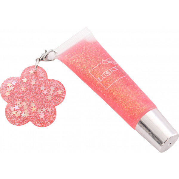 Фото - Блиск для губ дитячий Lukky блиск д.губ "Блискуча Зірка", ніжно-колаловий, з ароматом малини, 7 мл, з .підвіскою квітка (T18885)