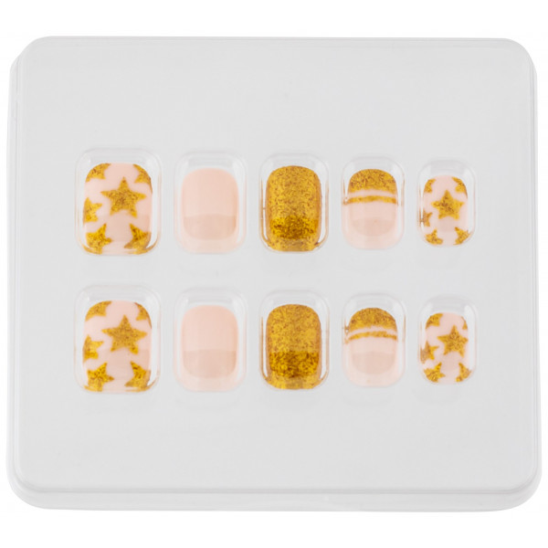 Фото - Набір для нігтів Lukky Golden Stars 10 шт. (T20799)