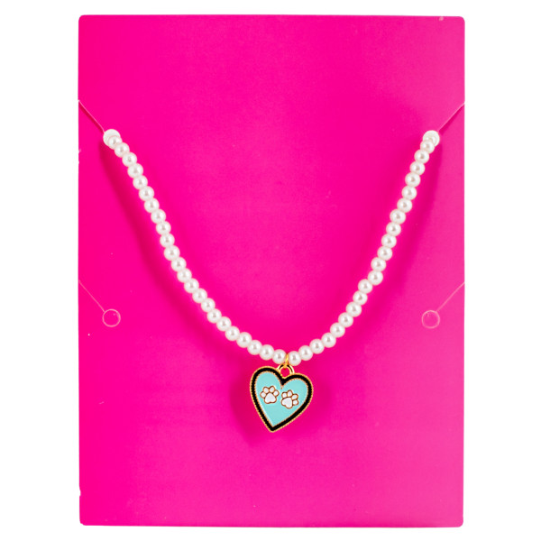 Фото - Дитяча біжутерія Lukky Намисто Fashion перлинне з підвіскою у вигляді серця (T24638)