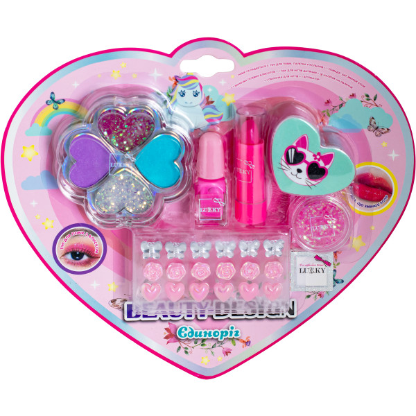 Фото - Набір косметики Lukky Єдиноріг-Сердечко (T26312)