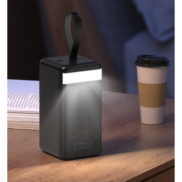 Фото - Батарея мобильная HOCO DB61 Jade 22.5W + LED 90000 mAh Black (715031)