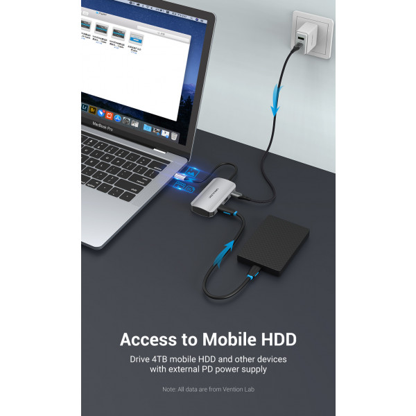 Фото - Док-станция Vention USB3.1 Type-C - USB (TNBHB)