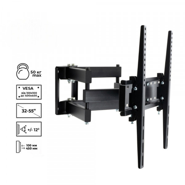 Фото - Кріплення для телевізора Charmount TV04T-R6 Black