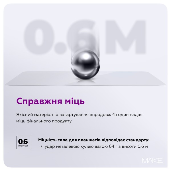 Фото - Захисне скло для планшета MAKE For Xiaomi Redmi Pad 2 (MGT-XRP2)