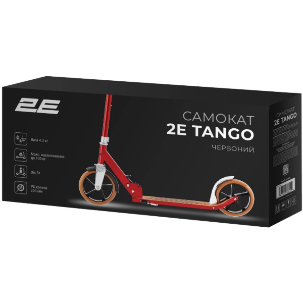 Фото - Двоколісний самокат 2E Tango Red (TANGO-200-RED)
