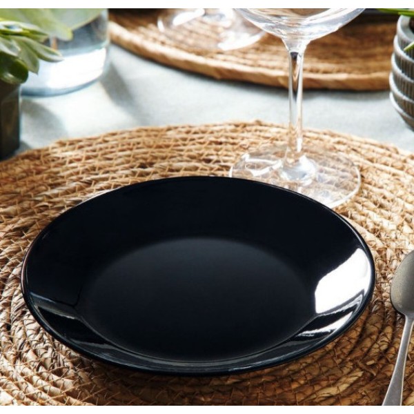 Фото - Тарілка десертна Luminarc Zelie Black 18 см (V3891)