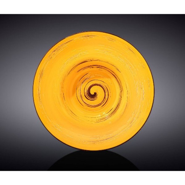 Фото - Тарелка суповая Wilmax Spiral Yellow 25.5 см (WL-669427 / A)