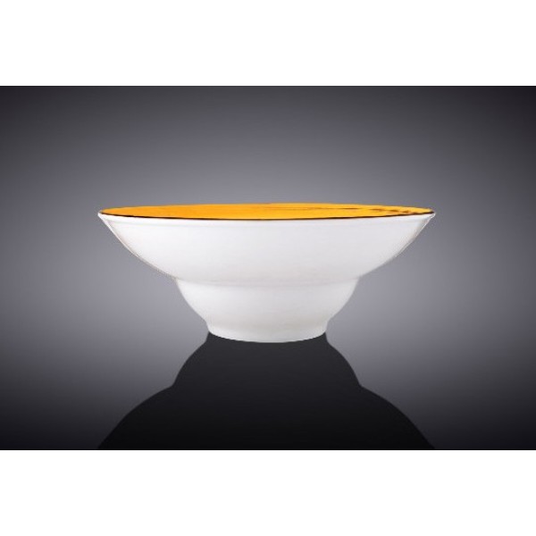 Фото - Тарелка суповая Wilmax Spiral Yellow 25.5 см (WL-669427 / A)