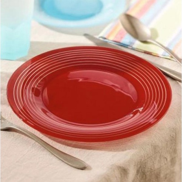 Фото - Тарілка обідня Luminarc Factory Red 25 см (P3285)