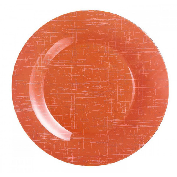 Фото - Тарілка обідня Luminarc Poppy Mandarine 25 см (V0107)