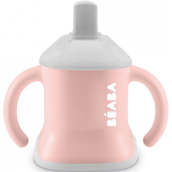 Фото - Поильник-непроливайка детский Beaba Ellipse 3 in 1 Evoluclip Training Cup Old Pink New (913474)