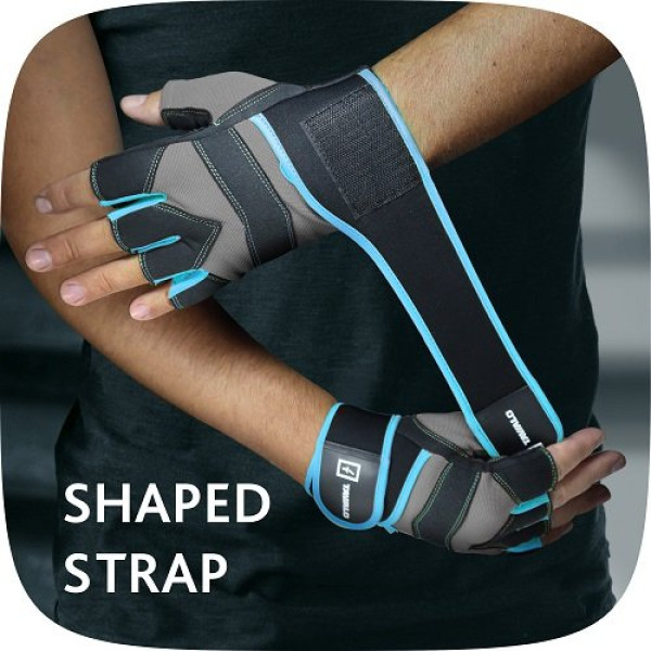 Фото - Рукавиці для фітнесу Tavialo М Black-Gray-Blue (189202007)