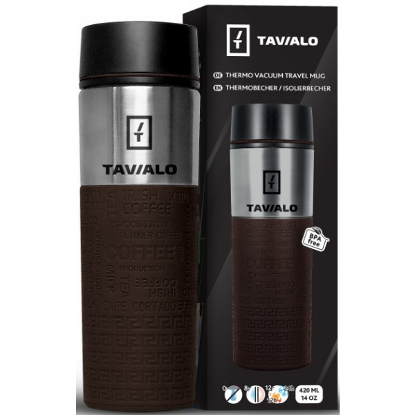 Фото - Термочашка Tavialo 420 мл Brown (190420112)
