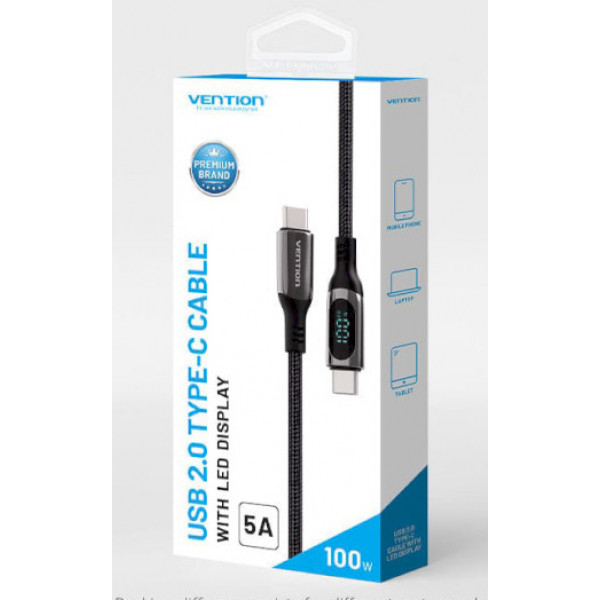 Фото - Кабель синхронізації даних Vention USB3.1 Type-C M-M, 1.2m (TAYBAV)