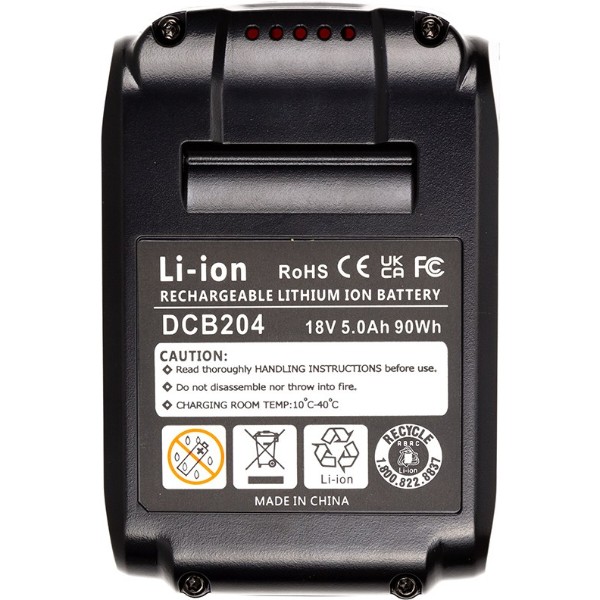 Фото - Акумулятор для електроінструментів PowerPlant DeWALT DCB204 18V 5Ah Li-ion (TB921201)