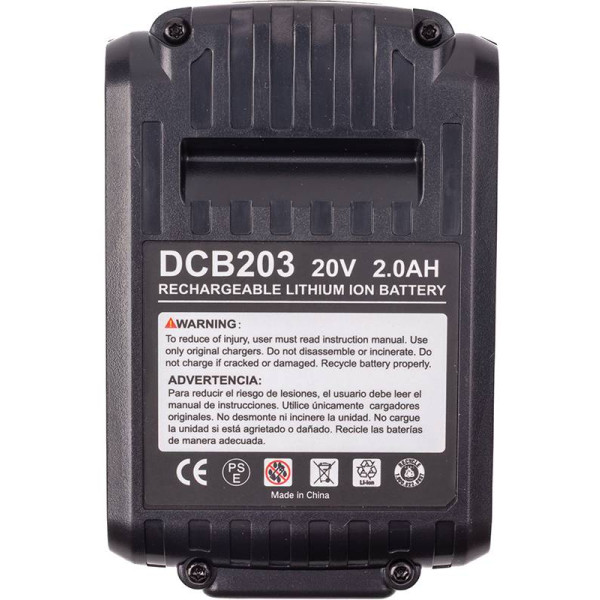 Фото - Аккумулятор для электроинструментов PowerPlant DEWALT XR 20V 2Ah Li-ion (TB922000)