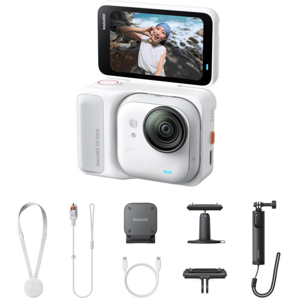 Фото - Экшн-камера Insta360 GO Ultra Creator Bundle Arctic White (CINSABEA003)