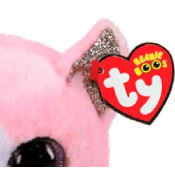 Фото - М'яка іграшка глазастик TY Beanie Boo's Кіт "FIONA" 25см (36489)