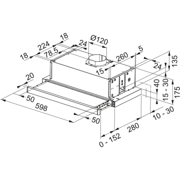 Фото - Вытяжка встраиваемая Franke Flexa FTC 632L BK (315.0547.798)