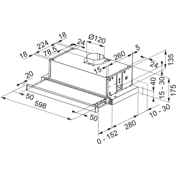 Фото - Витяжка вбудована Franke Flexa FTC 632L BK (315.0547.798)
