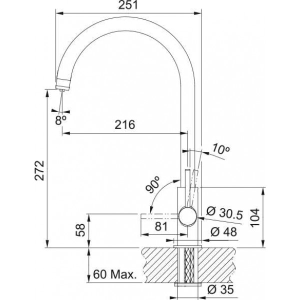 Фото - Кухонний змішувач Franke Clear Water (120.0703.746)