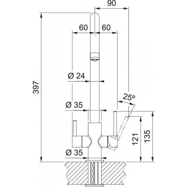 Фото - Кухонний змішувач Franke Clear Water (120.0703.746)