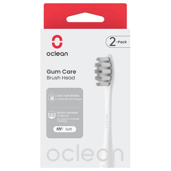 Фото - Насадка для зубної щітки Oclean Brush Head Gum Care- 2 pack White (6970810554212)