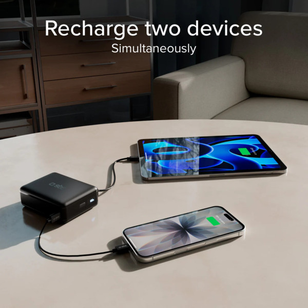 Фото - Уцінка - Батарея мобільна SBS High Density 20000mAh 65W PD USB-C In/Out, LCD display,Ultra Light, Black (902785)