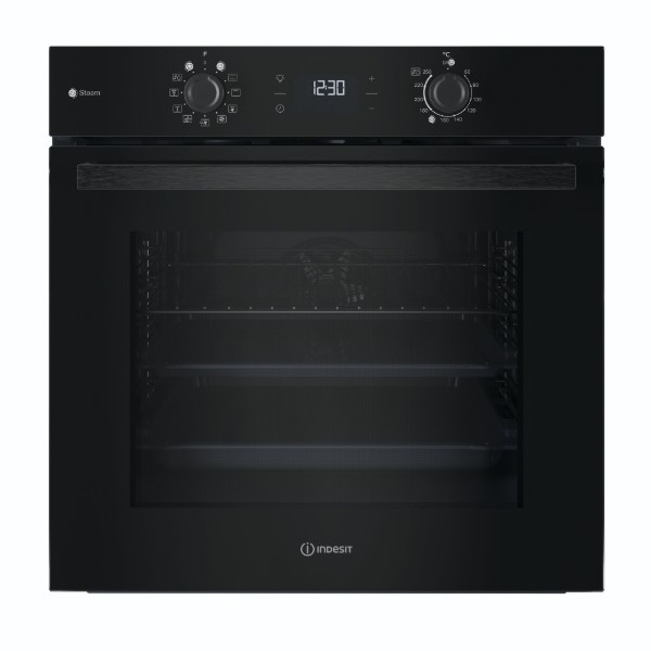 Фото - Духовой шкаф + варочная панель газовая Indesit IOK58HSB + ING61T/BK1