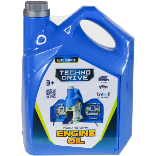 Фото - Ігровий набір TechnoDrive ENGINE OIL - АВТОСЕРВІС З МІНІ-МОДЕЛЮ ЗМІНИ КОЛІР в асортименті (SK-122SKS)