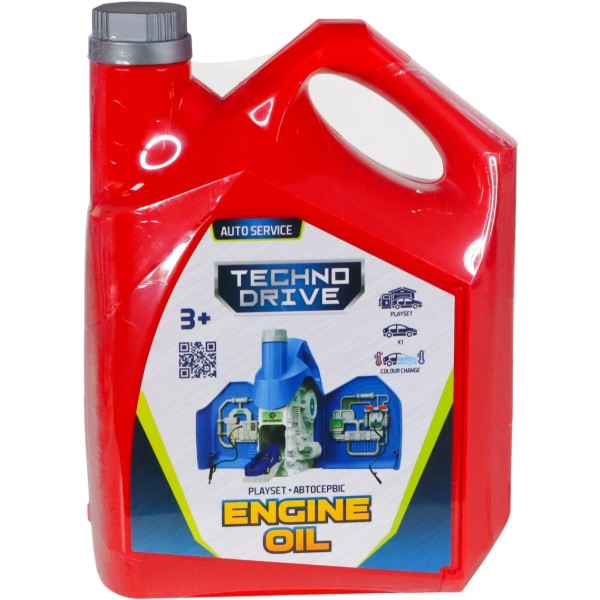 Фото - Ігровий набір TechnoDrive ENGINE OIL - АВТОСЕРВІС З МІНІ-МОДЕЛЮ ЗМІНИ КОЛІР в асортименті (SK-122SKS)