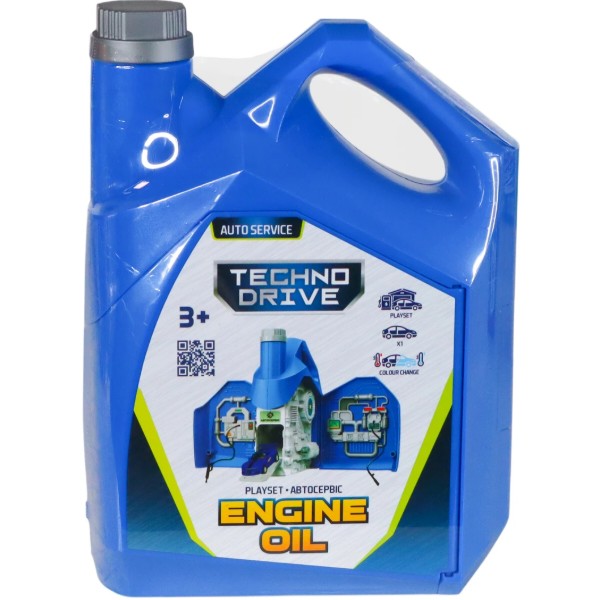 Фото - Ігровий набір TechnoDrive ENGINE OIL - АВТОСЕРВІС З МІНІ-МОДЕЛЮ ЗМІНИ КОЛІР в асортименті (SK-122SKS)