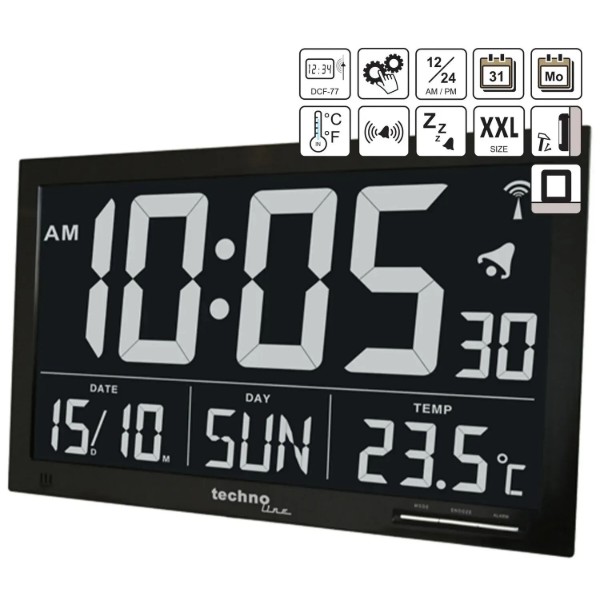 Фото - Настенные часы Technoline WS8007 Black