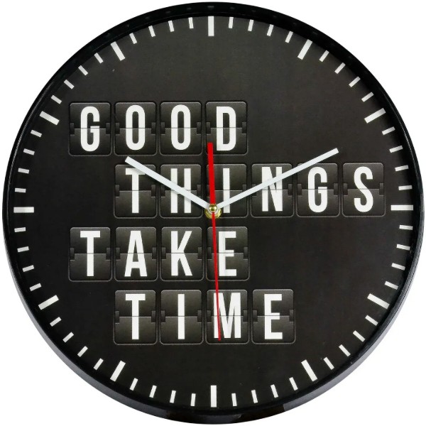 Фото - Настенные часы Technoline Good Things Take Time (775485)
