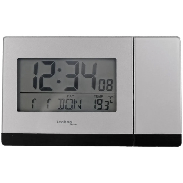 Фото - Проекційний годинник Technoline Silver/Anthracite (WT538)