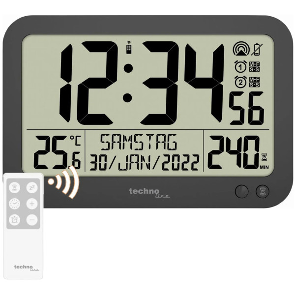 Фото - Настінний годинник Technoline WS8026 Black