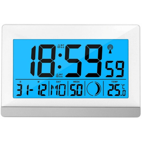 Фото - Настільний годинник Technoline WS8056 White/Silver Фото - Настільний годинник Technoline WS8056 White/Silver