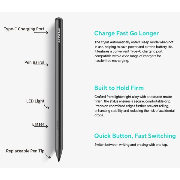Фото - Стилус Teclast Stylus T-pen 2 (6940709689417)